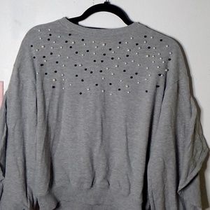 Jessica Simpson sweater with fluffed sleeves